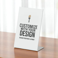 Customizable 4x6" Blank Event Display Sign