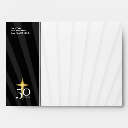 Customizable 50 Year Church Anniversary Envelope