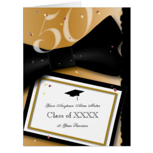 Customizable 50 Year Class Reunion Invitation