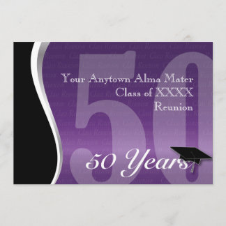 Customizable 50 Year Class Reunion Invitation
