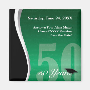 Customizable 50 Year Class Reunion Magnet