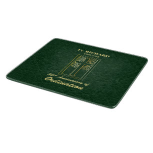 Customizable 50th Anniversary of Ordination Green Cutting Board
