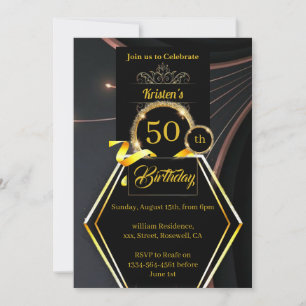 Customizable 50th birthday Invitation