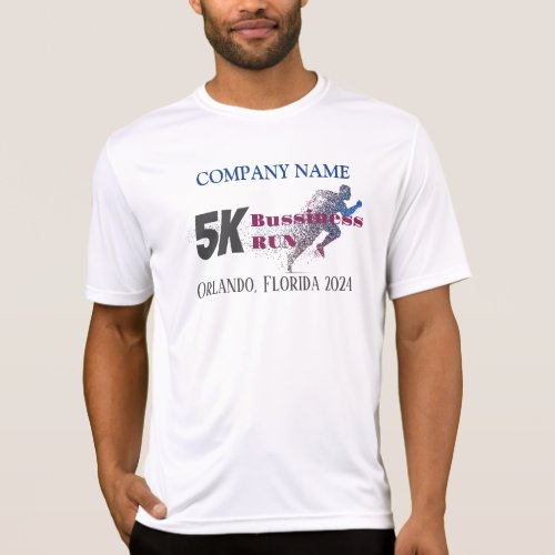 Customizable 5K Business Run  T_Shirt