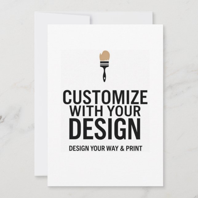 Customizable 5x7" Blank Promotional Business  Invitation (Front)