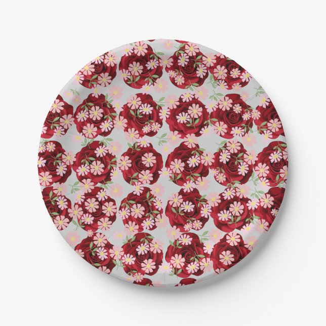 Customizable 7" Round Paper Plate (Front)