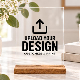 Customizable 8x10" Blank Template Display Sign