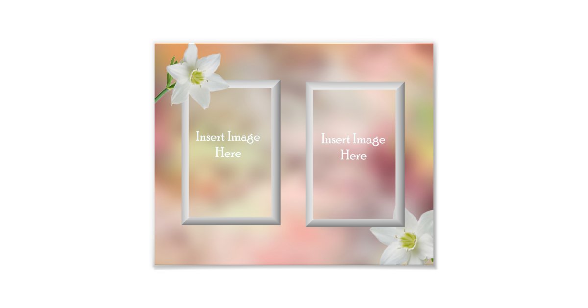 Customizable 8x10 picture frame insert photo print Zazzle