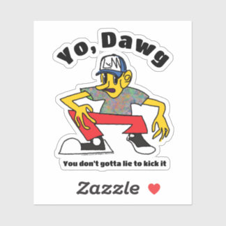 Customizable 90s Hip Hop Homie Shirt Vintage Urban Sticker