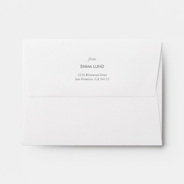 Customizable A2 Wildflower Envelope (Back (Top Flap))