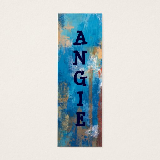 Customizable Customizable Abstract Name Tag Bookmark Business Card Template