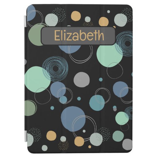 Customizable Abstract pastel Bubble fun Notebook iPad Air Cover