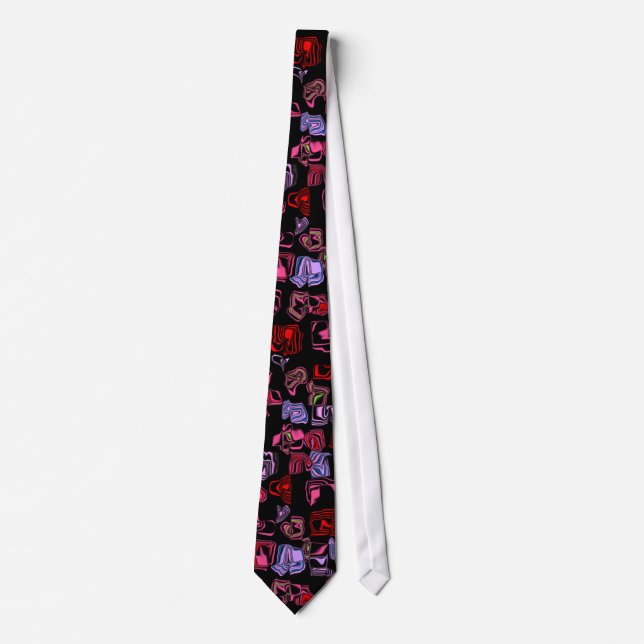 Customizable Abstract Swirl Tie (Front)