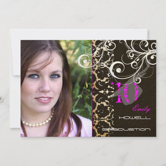 Customizable accent color, 2010 Graduations Party Invitation (Front)