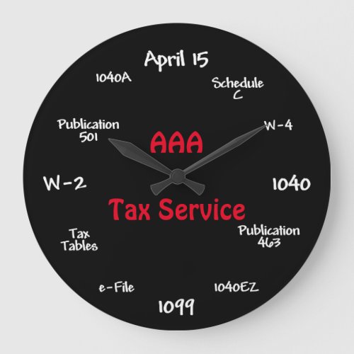 Customizable Accountant Clock _ Tax Time Clock