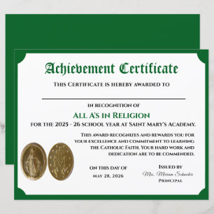 Customizable Achievement Certificate