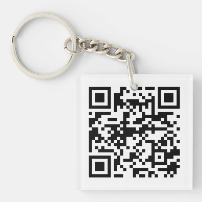 Customizable Acrylic Keychains – Add QR Code/ Logo (Front)