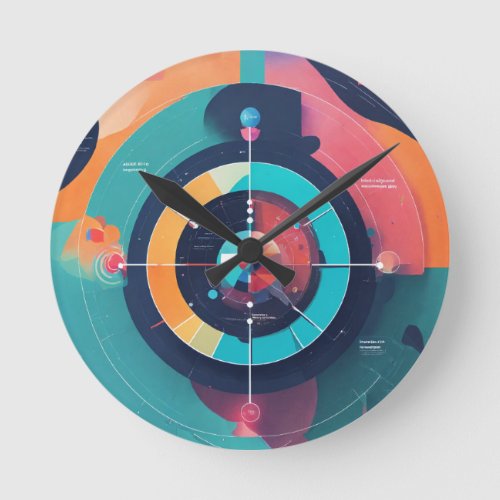 Customizable Acrylic Wall Clock with AI_Inspired D