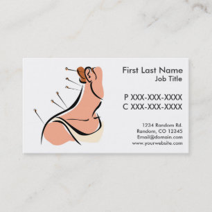 Customizable acupuncture business cards