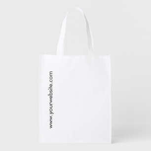 Customizable Add Logo Internet Web Address Grocery Bag