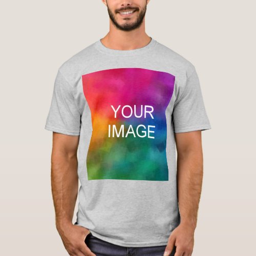 Customizable Add Your Image Logo Photo Template T_Shirt