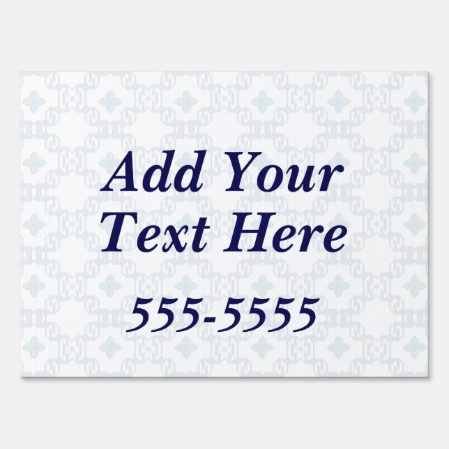 Customizable Add Your Text Here Yard Sign (Front)