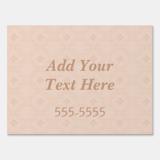 Customizable Add Your Text Here Yard Sign | Zazzle