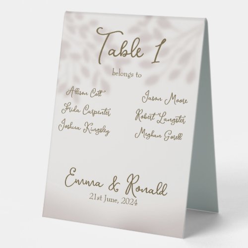 Customizable Aesthetic Table Top Sign Two in One
