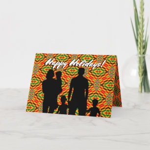 Customizable Afrocentric Holiday Greeting Card