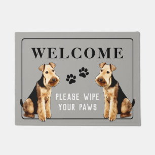 Customizable Airedale Terrier Doormat