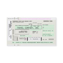 Customizable Airline Boarding Pass