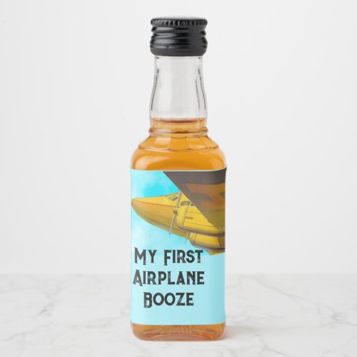 Customizable Airline Bottle Liquor Bottle Label