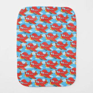 Customizable Airplane and Clouds Wrapping Paper Th Baby Burp Cloth