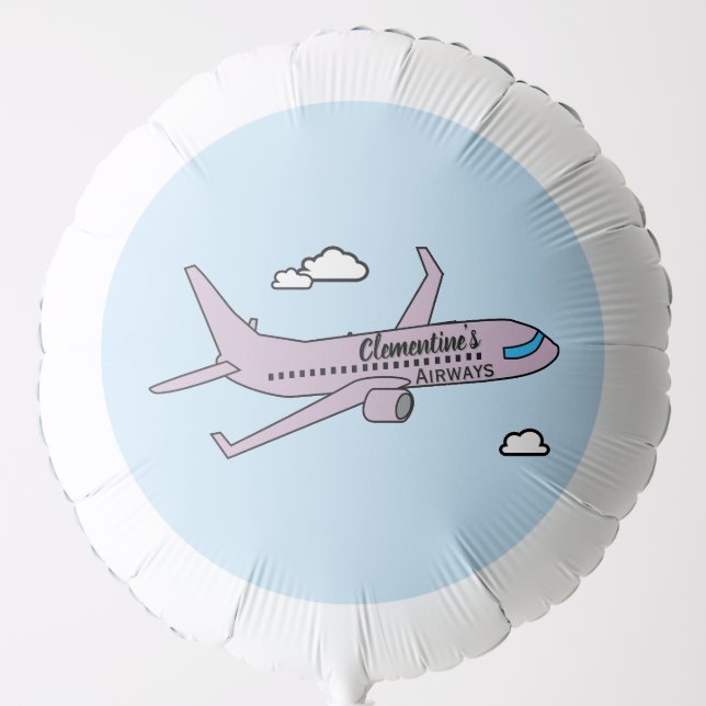 Customizable Airplane  Balloon (Front)