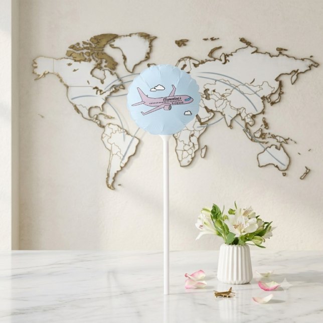 Customizable Airplane  Balloon (Personalized balloon for someone who loves to travel!)