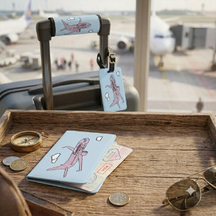 Customizable Airplane Luggage Handle Wrap