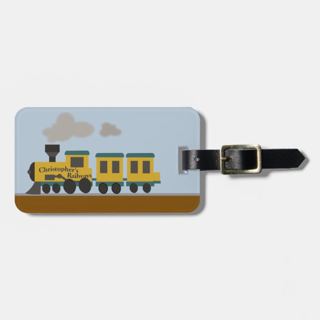 Customizable Airplane Luggage Tag (Front Horizontal)