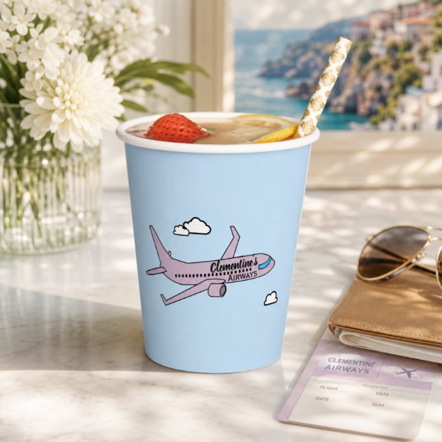 Customizable Airplane  Paper Cups (Creator Uploaded)
