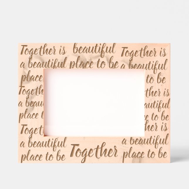 Customizable All-Occasion Photo and Text Design Engraved Frames (Front)