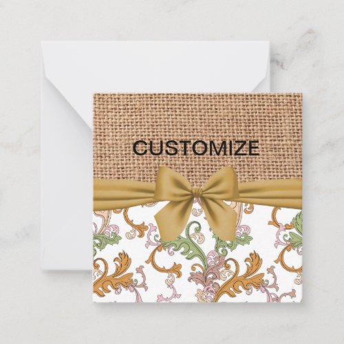 Customizable all Purpose Flat Note Card