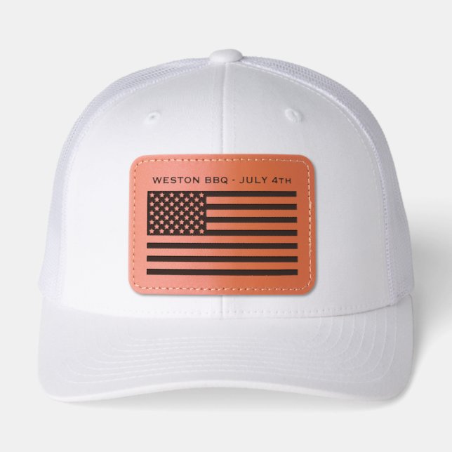 Customizable American Flag Hat (Front)