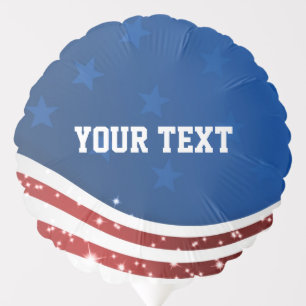 Customizable American theme stars & stripes Balloon