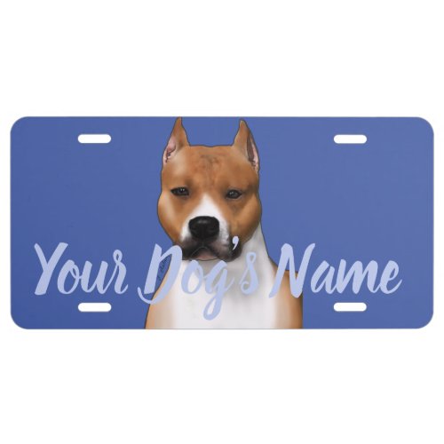 Customizable Amstaff Kennel Name Plate