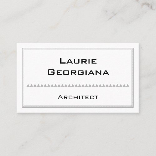 Customizable and Elegant Architect Business Card