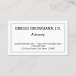 [ Thumbnail: Customizable and Minimal Attorney Business Card ]