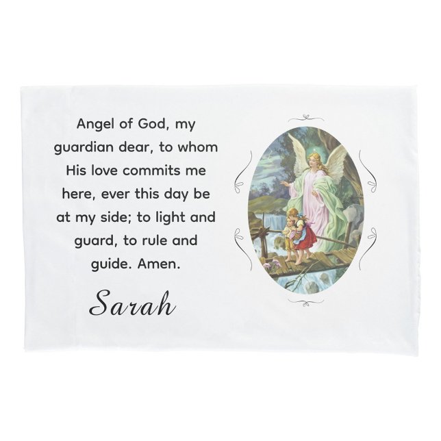 Customizable Angel of God Pillow Case (Creator Uploaded)
