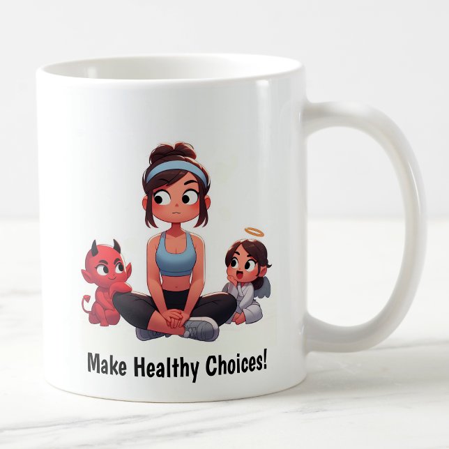 Customizable Angel vs. Devil Fitness Mug (Creator Uploaded)