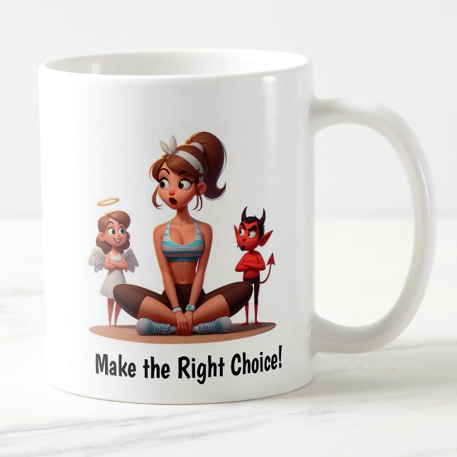 Customizable Angel vs. Devil Fitness Mug (Creator Uploaded)
