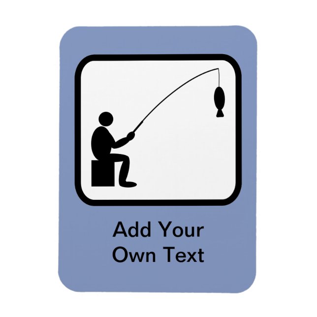 Customizable Angler Logo Magnet (Vertical)