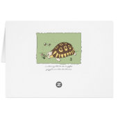 Customizable Angulate Tortoise Card (Back Horizontal)